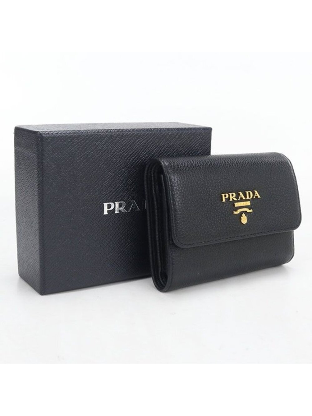 Prada Trifold Wallet Leather